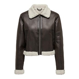 ONLY Veste en Similicuir Vestes Col Italien Mole L Mole L