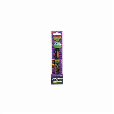 Ninja Turtles Stylo multicolore TMNT, Stylo avec 8 couleurs différentes, Official Merch