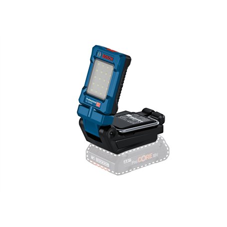 Bosch Professional 18V System lampe sans-fil GLI 18V-800 (avec 800 lumens, 20 LED, tête pivotante sur 360° et inclinable sur 180