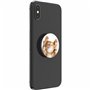 PopSockets | PopGrip | Support extensible et poignée pour smartphones et tablettes | Support de doigt Basic Snoozy Cat