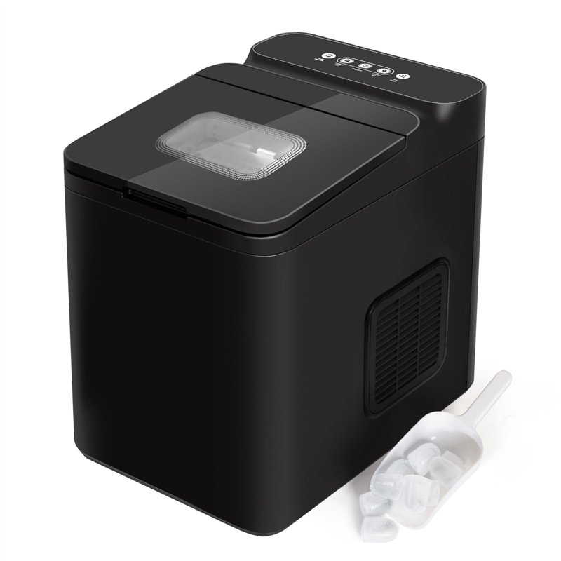 Todeco Machine à Glaçons pour la Maison, Capacité de 1,5L, 2 tailles de glaçons, 12kg en 24h, 9 Glaçons en 6-10 Minutes, Autonet