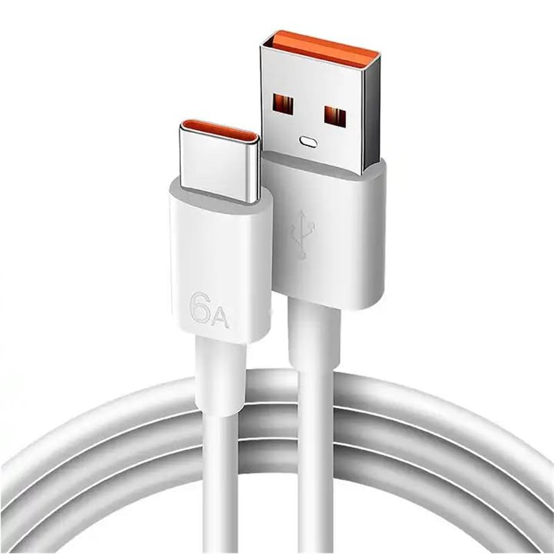 Câble Turbo Charge pour Xiaomi. Câble USB 6A Charge Rapide Quick Charge, Câble USB C Hyper Charge Transfert 480 Mbps Android Aut