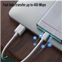 Câble Turbo Charge pour Xiaomi. Câble USB 6A Charge Rapide Quick Charge, Câble USB C Hyper Charge Transfert 480 Mbps Android Aut