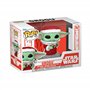 Funko Pop! Star Wars: Mando Holiday - Grogu (The Child, Baby Yoda) - The Mandalorian - Figurine en Vinyle à Collectionner - Idée