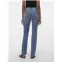 VERO MODA Jean Coupe Droite VMFLASH Taille Moyenne Straight Fit Jeans Medium Blue Denim XL 32 Medium Blue Denim XL / L32
