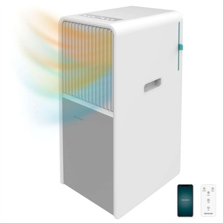Cecotec Climatiseur Portable ForceClima 9550 Style Heating Connected. 9000 BTU, Surface de 16 m², Télécommande, 5 Modes et 2 Vit