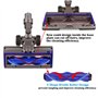 Tête de rechange pour aspirateur sans fil Dyson V6, DC58, DC59, DC61, DC62, DC74, turbine en forme de V avec phares pour sols du