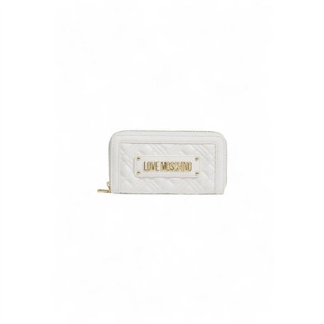 Love Moschino Portefeuille matelassé Lovo Moschino, La0100-Blanc, Taglia Unica
