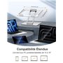 CIRYCASE Support Ordinateur Portable Ajustable, Support pour Livre/PC Portable Bureau Pliable, Laptop Stand Ventilé en Aluminium