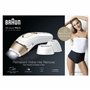 Braun IPL Silk-Expert Pro 5 Épilation à la Maison Blanc/Or, Alternative à l'épilation laser, avec étui, Système de Rasage Vénus,