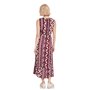 STREET ONE A143970 Robe Maxi avec Imprimé, Rouge Acajou, 48 Femmes, Multicolore