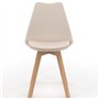 IDMarket - Lot de 6 chaises scandinaves SARA Beige pour Salle à Manger
