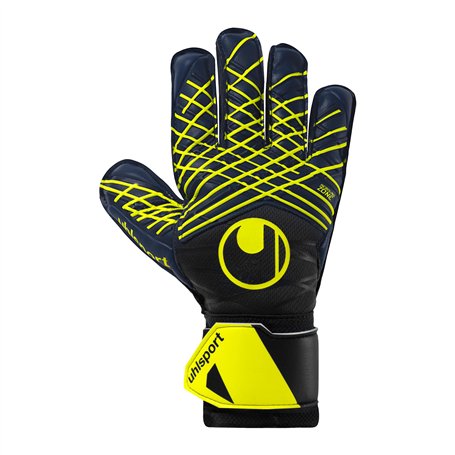 uhlsport Gants de Gardien de But de Football Prediction Soft Pro, Marine/Blanc/Jaune Fluo, 6