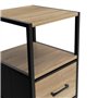 IDMarket - Lot de 2 Tables de Chevet Utah 1 tiroir et 1 Niche