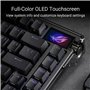 ASUS ROG Azoth Extreme - Clavier Gaming Custom 75%, châssis en Aluminium, Plaque de positionnement en Fibre de Carbone, Amortiss