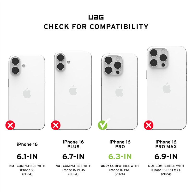Image secondaire de Urban Armor Gear Pathfinder MS Housse Compatible Apple iPhone 16 Pro Case (Chargement sans Fil/rechargement magnétique Compatibl