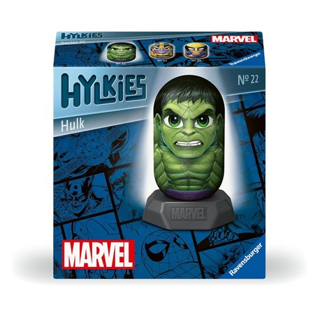 Ravensburger - Puzzle 3D Hylkies - Édition Marvel - Figurine n°22 Hulk - Adultes et Enfants - 54 pièces numérotées à Assembler s