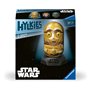 Ravensburger - Puzzle 3D Hylkies - Édition Star Wars - Figurine n°21 C-3PO - Adultes et Enfants - 54 pièces numérotées à Assembl