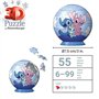 Ravensburger - Puzzle 3D Ball - Disney Stitch & Angel - A partir de 6 ans - 54 pièces numérotées à assembler sans colle - A coll