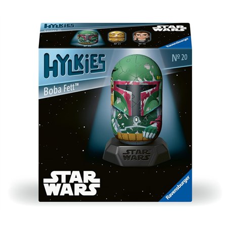 Ravensburger - Puzzle 3D Hylkies - Édition Star Wars - Figurine n°20 Boba Fett - Adultes et Enfants - 54 pièces numérotées à Ass