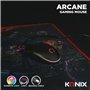 Konix Souris Gaming Filaire Arcane 70 g pour PC - 4 Niveaux DPI - Revêtement en Caoutchouc - Câble tressé - Éclairage LED Arc-en