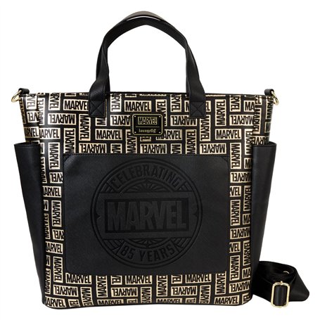 Loungefly Sac à dos convertible et sac fourre-tout avec logo Marvel