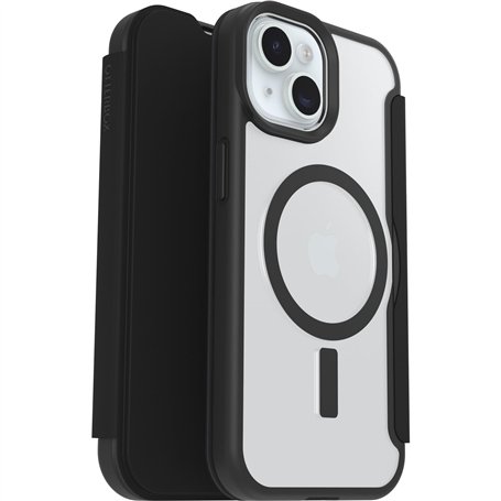 OtterBox React Series Folio Coque pour iPhone 16e, 15, 14, 13, Antichoc, Anti-Chute, avec Emplacement pour Carte, testé Selon Le