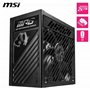MSI MPG A850GS PCIE5 850W 80 Plus Gold ATX 3.1 PCIe 5.1 50 Series GPU Support 12V-2x6 Câbles Bicolore 12V-2x6 Connecteurs d'alim