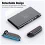 Lmcpa Étui Protection Transparent Dockable Compatible avec Nintendo Switch 2 2025, Anti-Rayures, Coque Rigide en PC pour Console