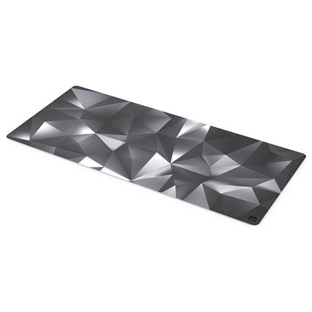 ENDORFY Crystal Black XL Tapis de Souris XXL 900x400 mm, Guide de Souris Lisse, Bord imprimé, Base en Caoutchouc antidérapant, D