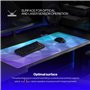 ENDORFY Crystal Blue XL Tapis de Souris XXL 900 x 400 mm, Guide de Souris Lisse, Bord imprimé, Base en Caoutchouc antidérapant, 