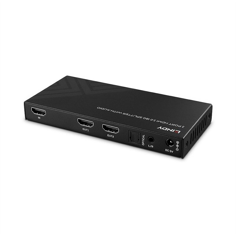 Image secondaire de Lindy 38534 Répartiteur HDMI 8K60 à 2 Ports avec Audio et réduction d'échelle