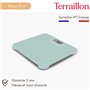 TERRAILLON - POWER FREE - Pèse personne électronique sans piles ni batterie, Ecologique, Dynamo, Capacité 180 Kg, Verre