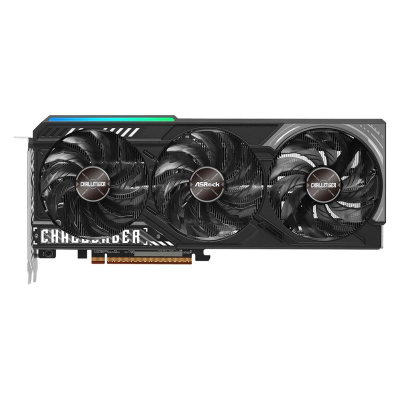 Image secondaire de ASRock AMD Radeon RX 9070 Challenger 16 Go 2520 MHz 20 Gbps GDDR6 256 bits GPU RT+AI Accelerators PCIe5.0 2 x 8 broches Triple v