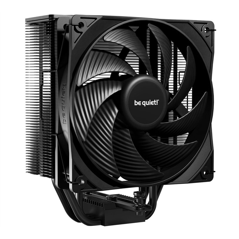be quiet! Pure Rock 3 Black ventirad radiateur, très haute performance de refroidissement, 4 caloducs noirs haute performance av