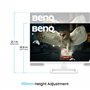 BenQ EW2790U 4K Écran, 27", 3840x1260, P3 98%, Technologie AI Contrast Exclusive, Haut-parleurs 2.1 intégrés avec Caisson de Bas