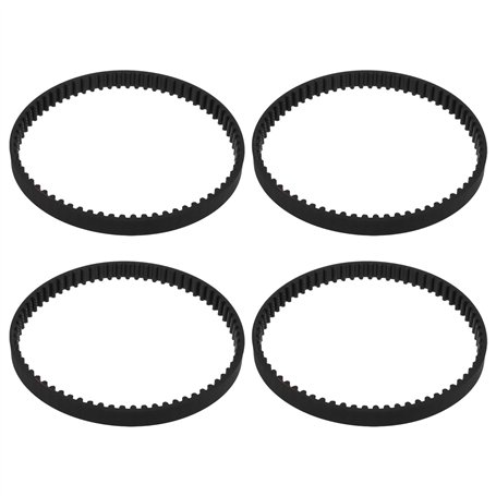 ECSiNG Lot de 4 courroies d'aspirateur compatibles avec Shark Rocket HV300 HV301 HV302 HV305 HV308 Series Noir Circonférence 207
