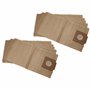 vhbw 10x Sacs compatible avec Würth TSS 12, TSS 12 ECO, TSS12 Compact aspirateur - papier, 42cm x 22cm marron