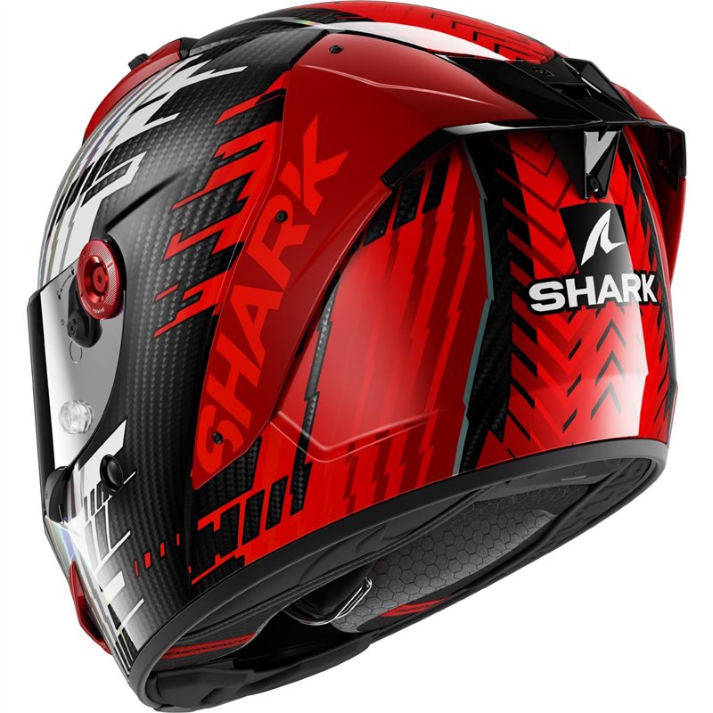 Image secondaire de SHARK, Casque Moto Intégral Aeron Edgy Carbon Red Chrome DRU, M
