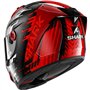 SHARK, Casque Moto Intégral Aeron Edgy Carbon Red Chrome DRU, L