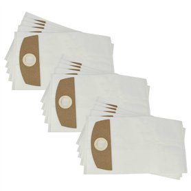 vhbw 15x Sacs compatible avec Cleancraft dryCAT 16 aspirateur - microfibre non tissée, 36cm x 20cm blanc