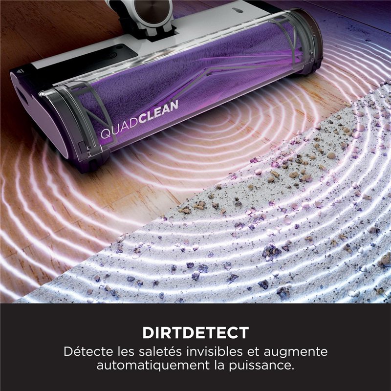 Image secondaire de Shark Detect Clean & Empty IW3612AMZEU, Aspirateur sans Fil, Blanc, 240 W, 2 liters
