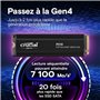 CRUCIAL - P310 - Disque SSD Interne - 2TB - Gen4 - NVMe M.2 - Jusqu'a 7100 Mo/s