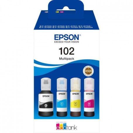 Multipack 4 couleurs EcoTank 102 56,99 €