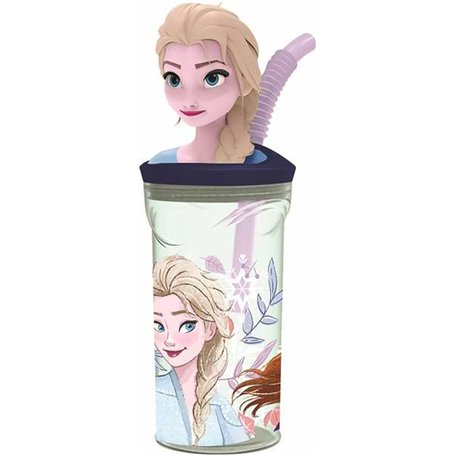 Verre avec Paille Frozen Snowy Tale 360 ml