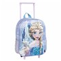 Cartable 3D avec roulettes Frozen Bleu Lila 25,0 x 31,0 x 10,0 cm