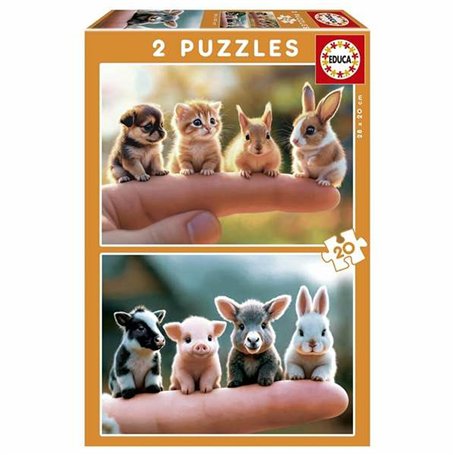 Puzzle Educa Baby Animals (2 Unités)
