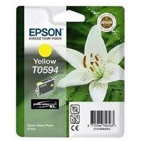 Epson T0594 Cartouche d'encre d'origine R2400 Jaune Amazon Dash Replenishment est prêt