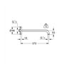 GROHE Bras de Douche 378 Mm Rainshower 28982000 (Import Allemagne)