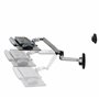 Ergotron LX Wall Mount Keyboard Arm Plateau articulé pour clavier/souris aluminium poli